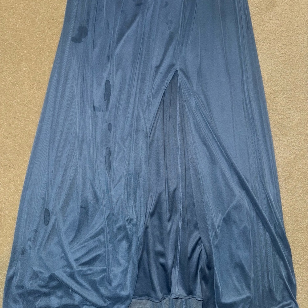 David's Bridal Blue Maxi Dress - Picture 6 of 8